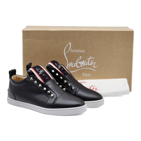 Christian Louboutin Women's F.A.V Fique A Vontade Sneakers in Black $995 - Picture 2 of 10